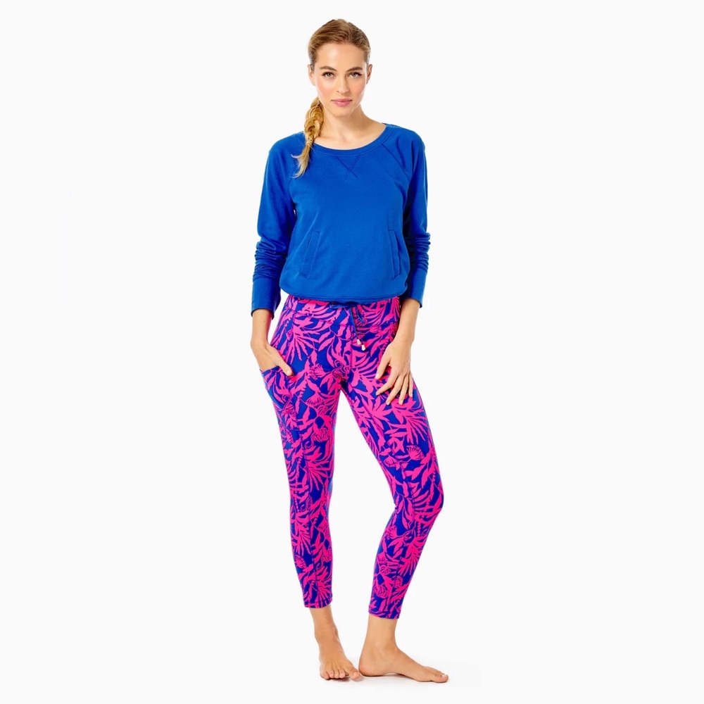 Lilly Pulitzer UPF 50+ High-Rise Leggings & pull over - Flat Elastic leggings